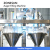 ZONESUN ZS-FM5D Automatic Double Head Auger Powder Filling Machine with Screw Feeder