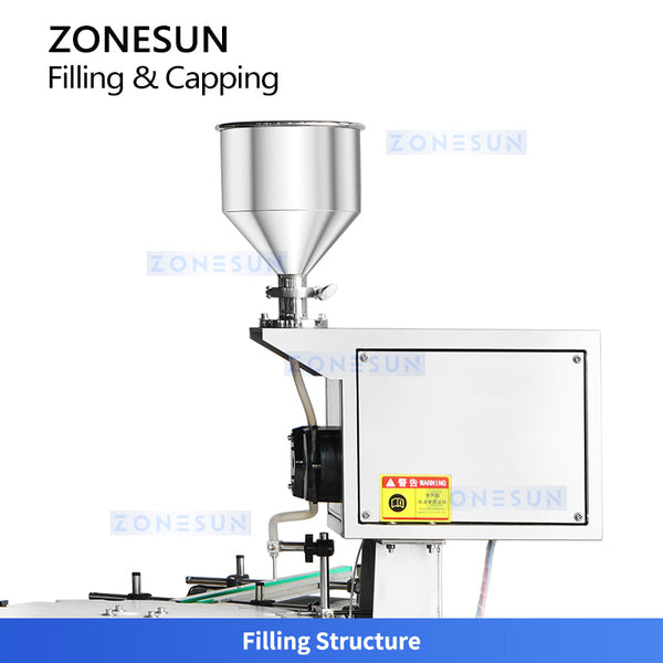 ZONESUN ZS-AFC47 Nail Polish Filling & Capping Monoblock Machine