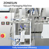 ZONESUN ZS-AFS015 Automatic Three-Chamber Premade Bag Vacuum Sealing Machine for Food Packaging