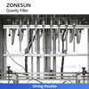 ZONESUN ZS-YT8T-8ZL Automatic Pneumatic 8-Nozzle Liquid Filling Machine for Cosmetics Beverage Pharmaceutical and Chemical Filling