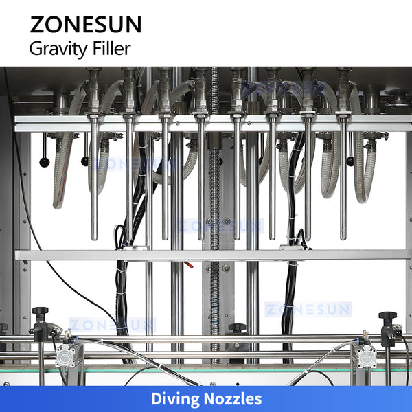 ZONESUN ZS-YT8T-8ZL Automatic Pneumatic 8-Nozzle Liquid Filling Machine for Cosmetics Beverage Pharmaceutical and Chemical Filling