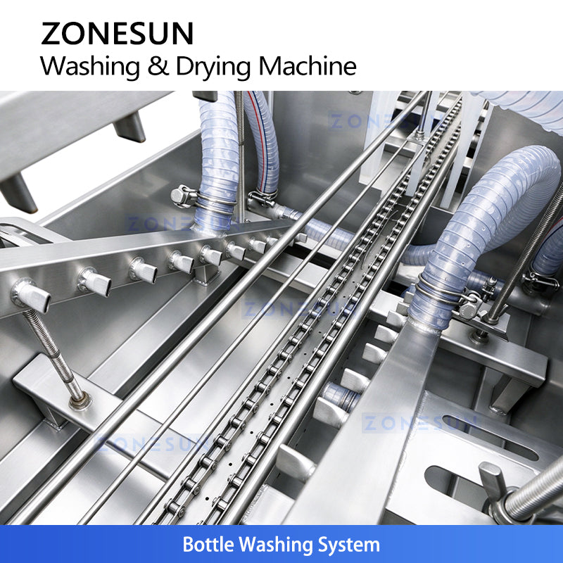 ZONESUN ZS-PM2 Tunnel Pasteurizer with Washing and Drying for Bottles and Cans