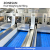 ZONESUN ZS-GWF15 Automatic Blueberry Weighing Filling and Tray Lid Closing Machine