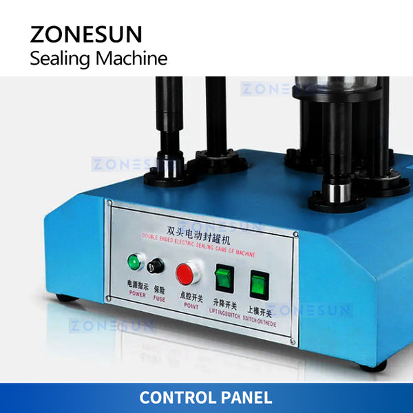 ZONESUN ZS-FK260 Double Heads Electric Aluminum Can Sealing Machine