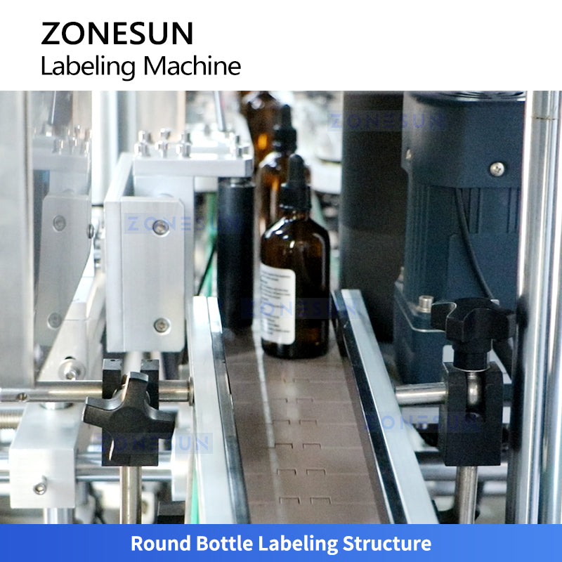 ZONESUN ZS-TB300N Automatic Round Square Bottle Double Side Labeling Machine