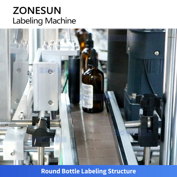 ZONESUN ZS-TB300N Autoamtic Round Square Bottle Double Side Labeling Machine
