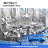 ZS-AFC883B 2000-3000 BPH beer and carbonated drink bottling machine