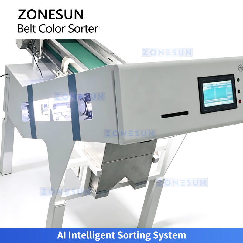 ZONESUN ZS-SXM3 Mini Belt Type CCD Color Sorter for Grains Seeds Coffee Beans & Nuts