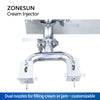 ZONESUN ZS-ZX2 Semi-Automatic Paste Jam Cream Injector Filling Machine For Bread Cupcake