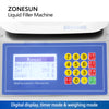 ZONESUN ZS-M90 Semi Automatic Liquid Weighing Peristaltic Filling Machine