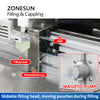 ZONESUN ZS-ASP3 Semi Automatic Spout Pouch Magnetic Pump Liquid Filling Capping Machine