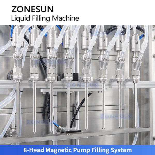 ZONESUN ZS-YTMP80D eight-head magnetic pump filling system