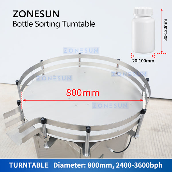 ZONESUN ZS-SP800 Automatic Bottle Unscrambler For Production Line
