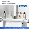 ZONESUN ZS-DZ600OL Vertical Lifting External Suction Vacuum Bag Sealing Machine for Large Bags Powders Granules and Industrial Products