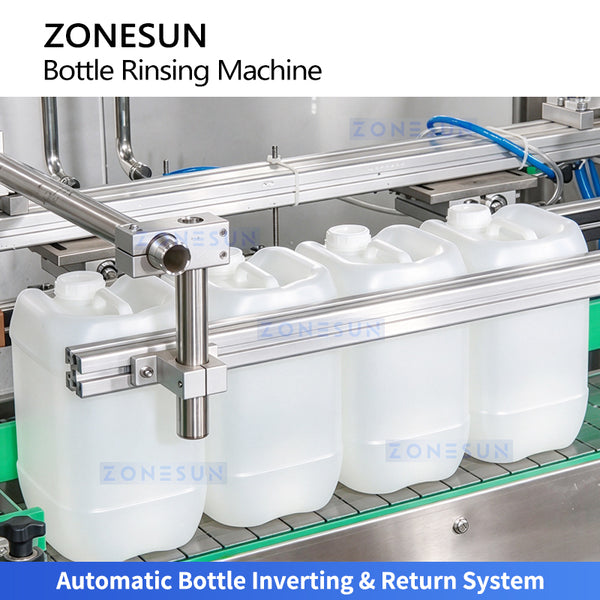 ZONESUN ZS-WB4 High-Speed Automatic Jerry Can Bottle Rinsing Equipment