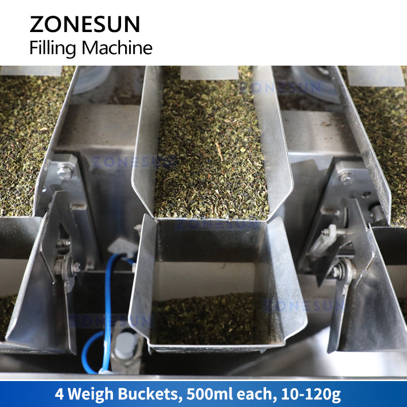 ZONESUN ZS-KLCZ02 Vibratory Weigh Filler for Granules & Powder Bottling
