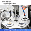 ZONESUN ZS-KCS6 Automatic Pneumatic Rotary Heat Sealing Machine for Cups & Cans