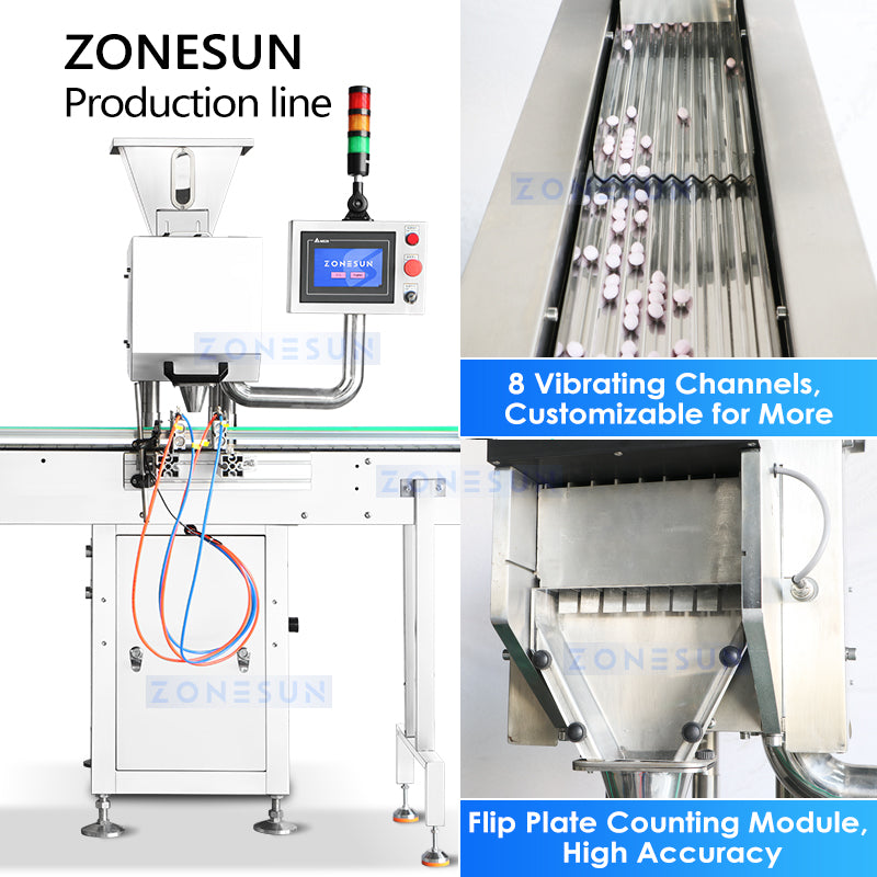 ZONESUN ZS-AFLC Automatic Gummy Candy Counting and Packaging Line