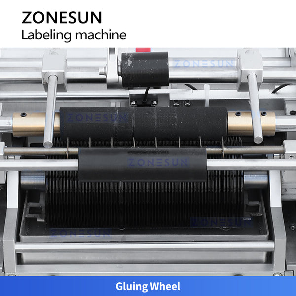 ZONESUN ZS-JTB10 Semi-Automatic Wet Glue Labeler for Round Bottles