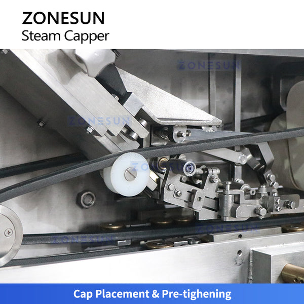 ZONESUN ZS-XG01 Steam Vacuum Capping Machine 9000BPH