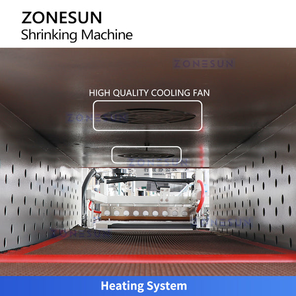 ZONESUN ZS-BSP4522 Heat Shrink Tunnel for PVC/POF Film Packaging in Retail & Industry