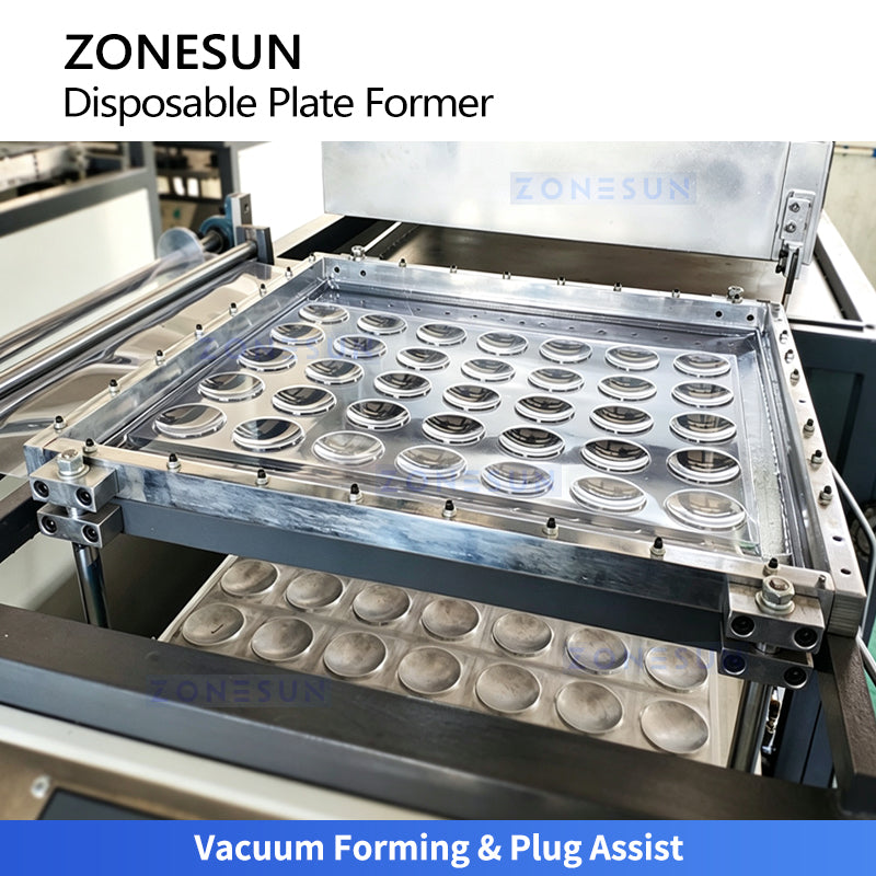 Plastic fruit cup thermoforming machine