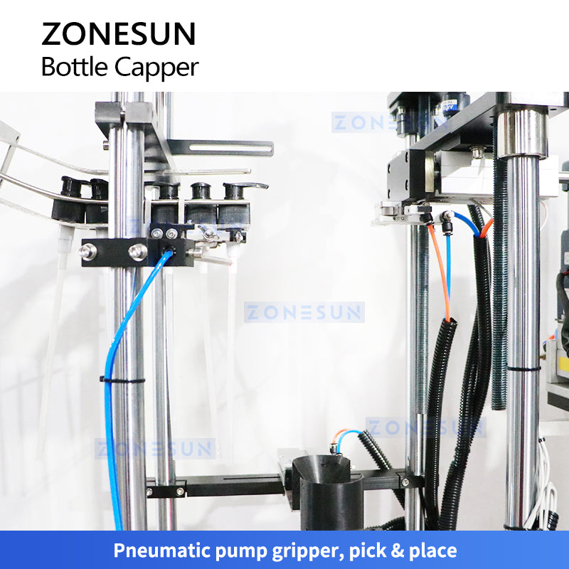 ZONESUN ZS-XG440I Automatic Pump Bottle Capping Machine with Vibrating Bowl