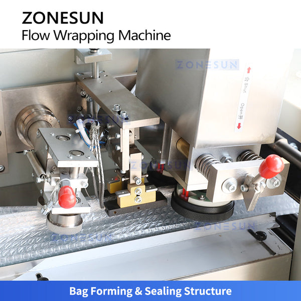 ZONESUN ZS-ZB350S Servo Horizontal Flow Anti Tamper Wrapper for Bubble Film