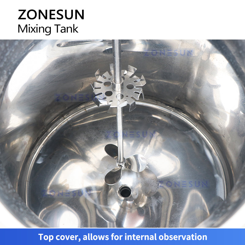 ZONESUN Pneumatic Mixing Tank Blender ZS-PMT100L
