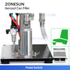 ZONESUN ZS-CQ3 Semi-automatic Pneumatic Aerosol Cans Filling Machine