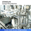 ZONESUN ZS-AFY2 Automatic Double Head Prefilled Syringe Filling and Stoppering Machine for Pharmaceutical and Cosmetic Sterile Liquid Filling