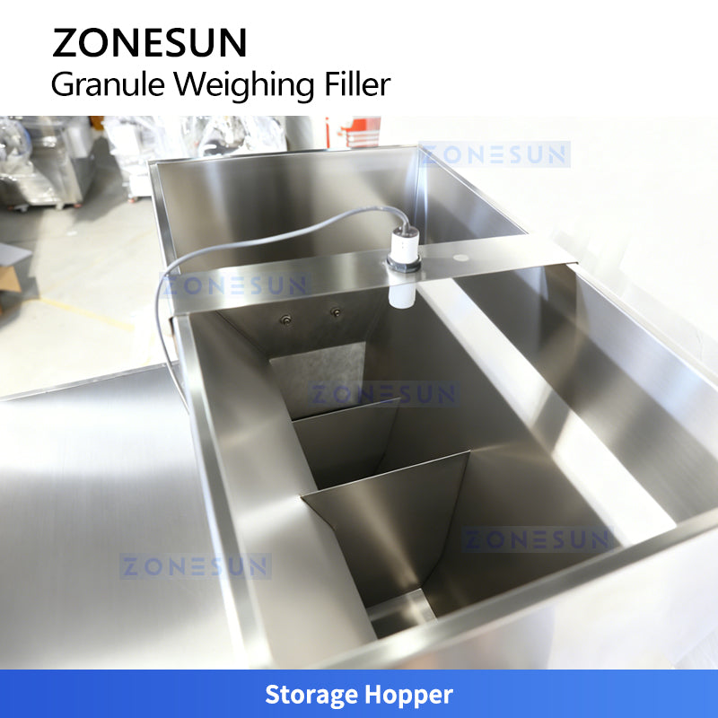 ZONESUN ZS-HG200 Dual-Hopper Granule Weighing and Filling Machine Beans Seeds Nuts Filler