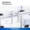 ZONESUN ZS-DPYT200L 2-Head Liquid Filling Machine with Long Conveyor