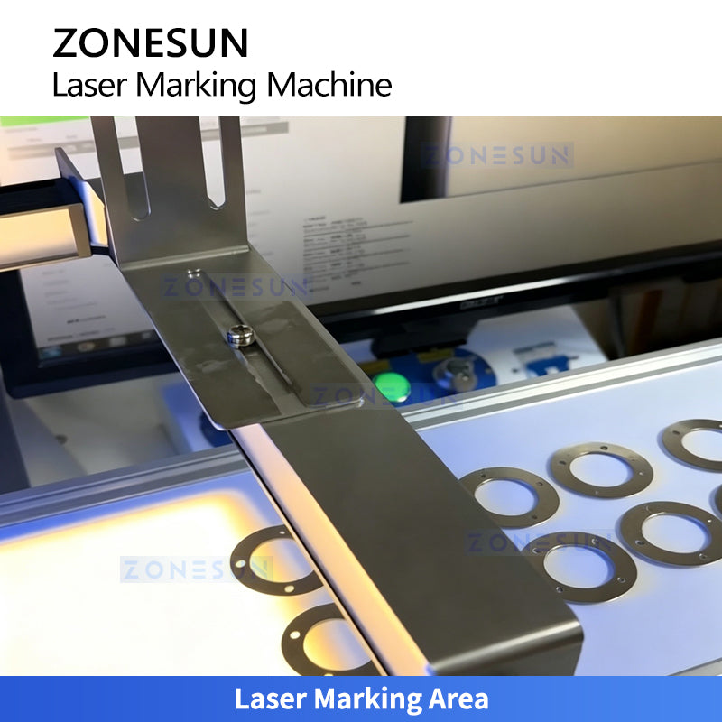 ZONESUN ZS-LMC2 Automatic Vision Guided Laser Marking Machine with CCD Camera Positioning