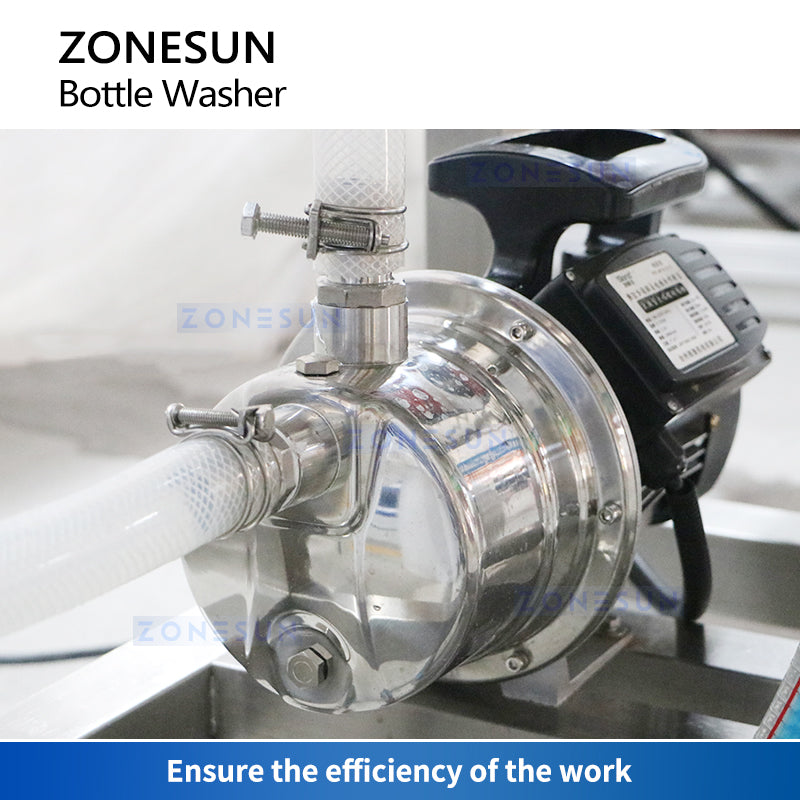 ZONESUN ZS-WB2S Semi Automatic Double Head Bottle Cleaning Machine