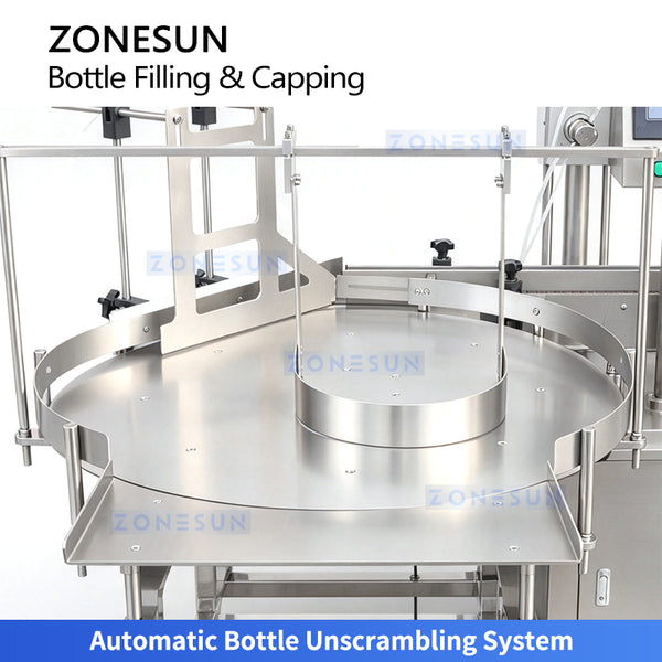 ZONESUN ZS-AFC55 automatic magnetic pump small bottle filling and capping machine, product image 3