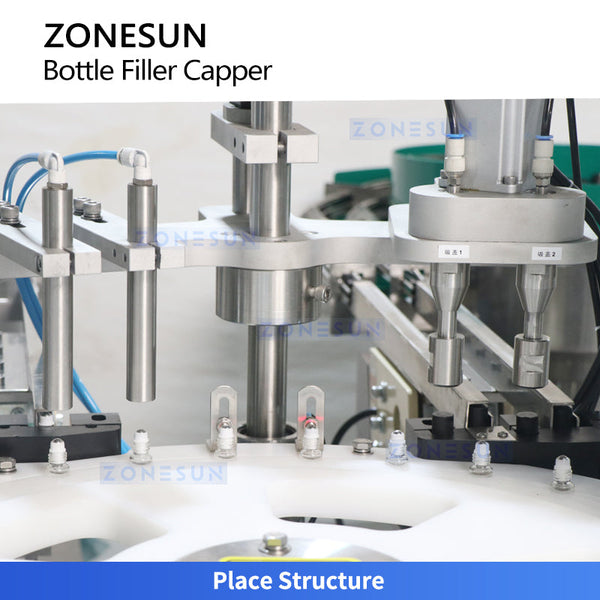 ZONESUN ZS-AFC70 Dual-Station Roller Ball Bottle Filling and Capping Machine