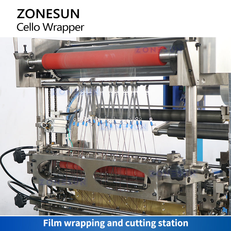 ZONESUN ZS-MSFM750A Automatic Cellophane Wrapping Packaging Machine