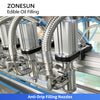 ZONESUN ZS-EVF03 14-Head Servo Magnetic Pump Edible Oil Filling Machine