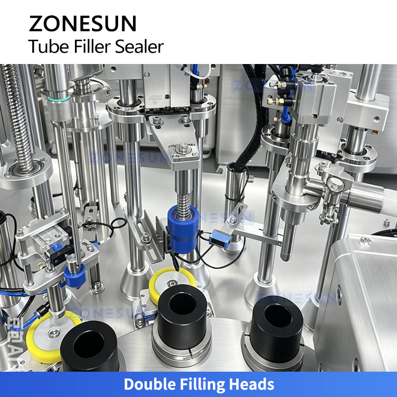 ZONESUN ZS-FS009D Automatic Soft Tube Filling and Sealing Machine for A+B Creams Toothpaste Cosmetic