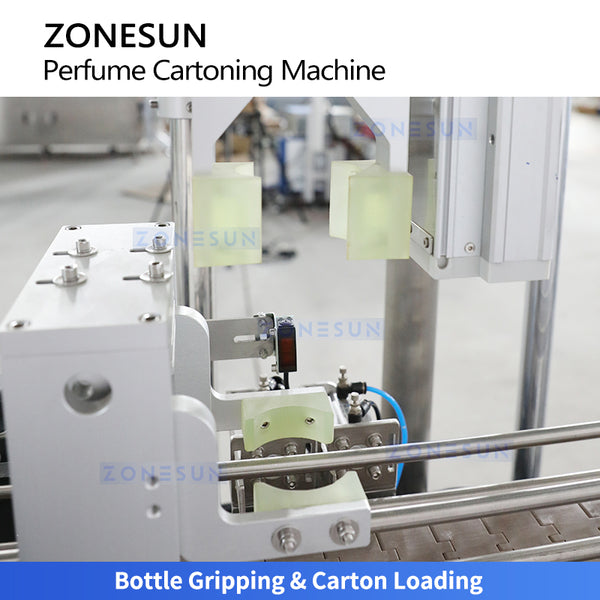 ZONESUN ZS-PB01 Perfume Bottle Cartoning Machine with Detection System