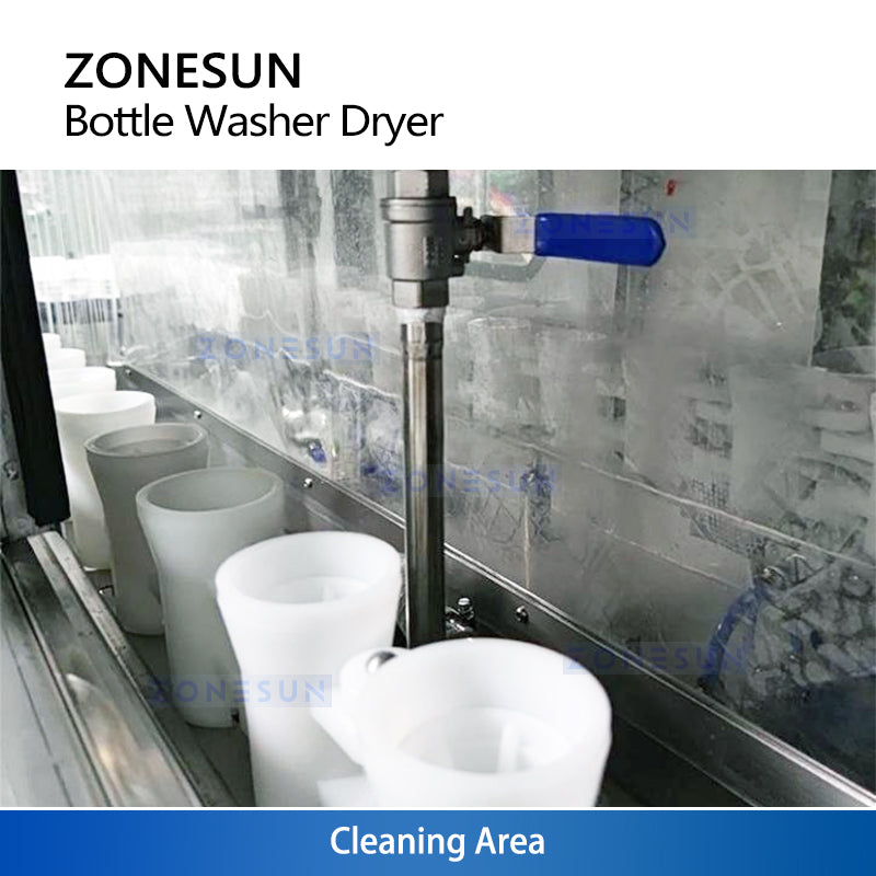 Recycled bottle cleaning system