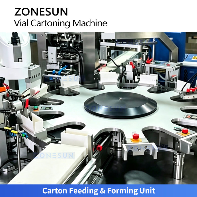 Stainless steel vial cartoner machine