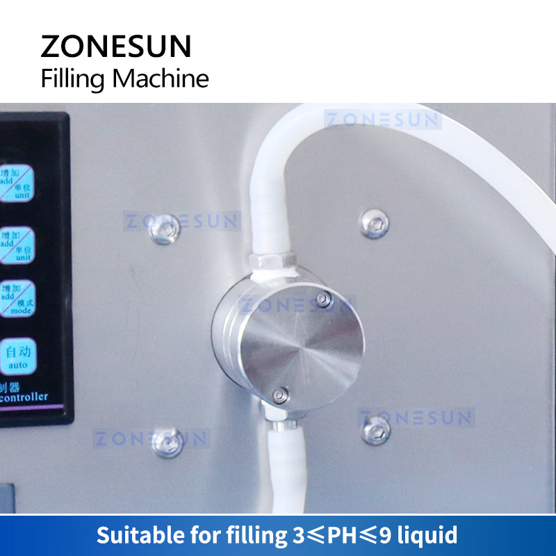 ZONESUN ZS-MPYT250C Automatic Single Nozzle Magnetic Pump Liquid Filling Machine
