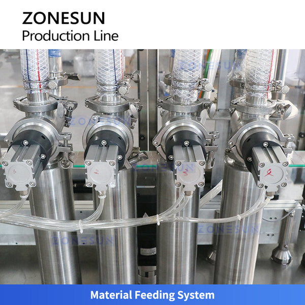 ZONESUN ZS-FAL180G1 Automatic Thick Liquid Filling Capping Line for Liquid Soap and Shampoo