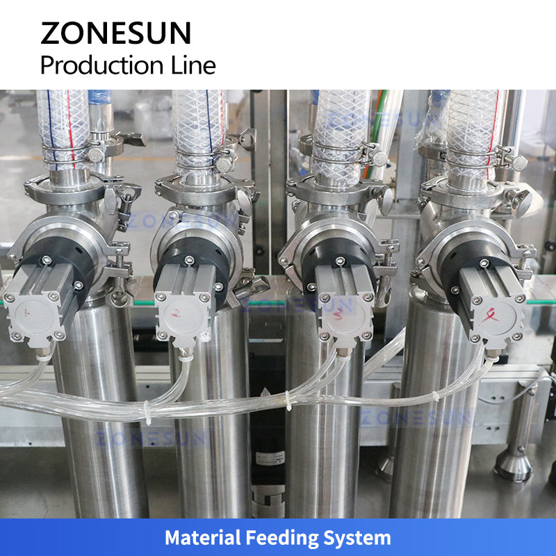 ZONESUN ZS-FAL180G1 Automatic Thick Liquid Filling Capping Line for Liquid Soap and Shampoo