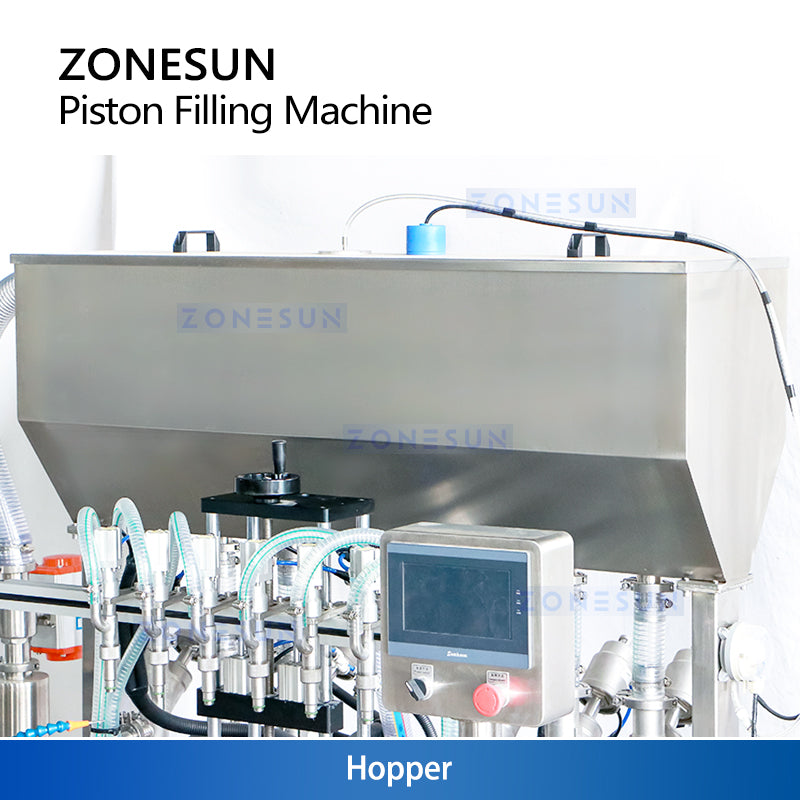 ZONESUN ZS-YT6T-6PX 6‑Head Servo Piston Paste Filling Machine