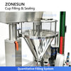 ZONESUN ZS-AFS20D Automatic Hidden Tea Cup Filling and Sealing Machine for Tea and Coffee