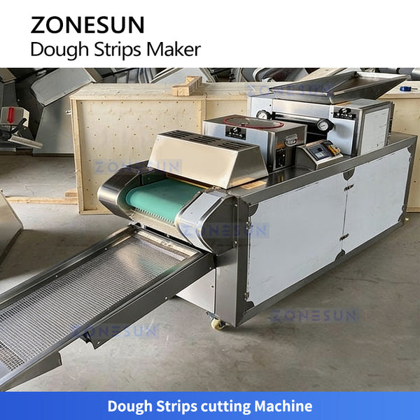 ZONESUN ZS-DSPL1 Industrial Automatic Dough Strip Production Line for Chin Chin Processing