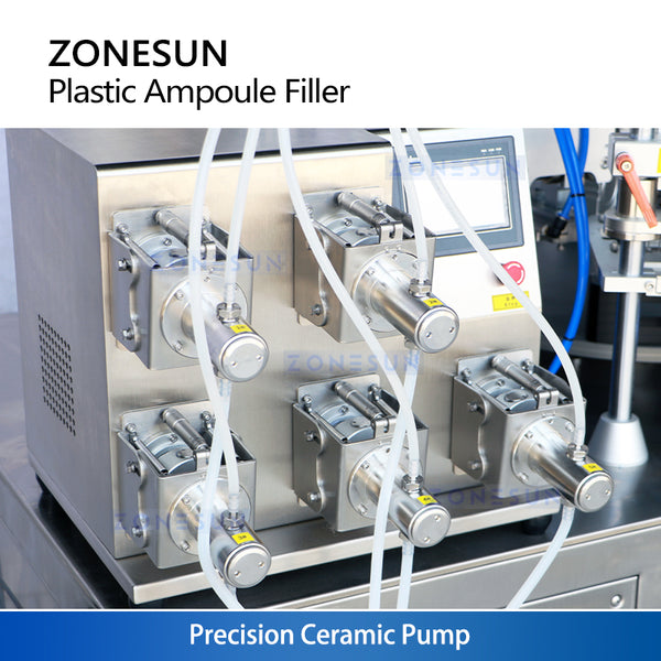 ZONESUN ZS-FS50U 5 Heads Ceramic Pump Soft Tube Liquid Filling Sealing Machine